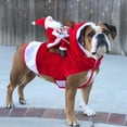 thumbnail image 3 of Traje de montar de Santa Claus Sunnimix Busto ajustable Cosplay Divertido para Perro pequeño L, 3 of 8