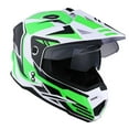 thumbnail image 7 of 1Storm Adult Motorcycle Motocross Dual Sport Off Road Full Face Dual Visor Helmet F802CLS Storm Force Green, 7 of 7