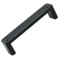 thumbnail image 2 of 3-3/4 in. Center Embossed Leather Strip Rectangle Cabinet Pulls, Matte Black, 2 of 6