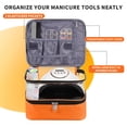 thumbnail image 2 of Bolsa organizadora de esmaltes de uñas Beloving, color naranja transparente para 30 botellas, 2 of 7