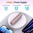 thumbnail image 5 of EnergyQC 5000mAh Portable Power Bank,External Backup Battery High-Speed Charging Technology Phone Charger for iPhone,Samsung (Rose gold), 5 of 11