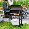 thumbnail image 2 of Outsunny Barbecue au Charbon avec Fumoir Déporté, Noir, 2 of 10