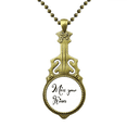 thumbnail image 1 of Collar de guitarra Unbranded Extraño tus besos cita handwrite, 1 of 3