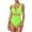 Green, variant on Womens One Piece Swimsuit with Tummy Control, V-Neck High-Cut Monokini in Solid Colors for Comfortable and Stylish Beach Wear