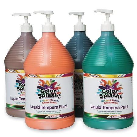 UPC: 0840614116144 | Color Splash!® Liquid Tempera Paint – Set B  Gallon (Set of 4)
