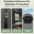 thumbnail image 2 of Homall 6x6ft Outdoor Plastic Storage Shed with Window,Weather-Resistant, Easy Assembly, Wood-Effect Garden Tool House,Dark Gray, 2 of 7