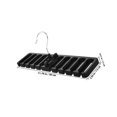thumbnail image 2 of WHAMVOX 2pcs Tie Rack For Closet Space Saving Wall Mountable ABS Brown For Home Use Travel, 2 of 8