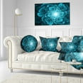 thumbnail image 3 of Designart 12" x 20" Blue Polyester Throw Pillow, 3 of 5