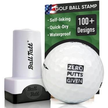 Ball Tatt Zero Putts Given Golf Ball Stamp Marker Self-Inking Quick-Dry Stamper