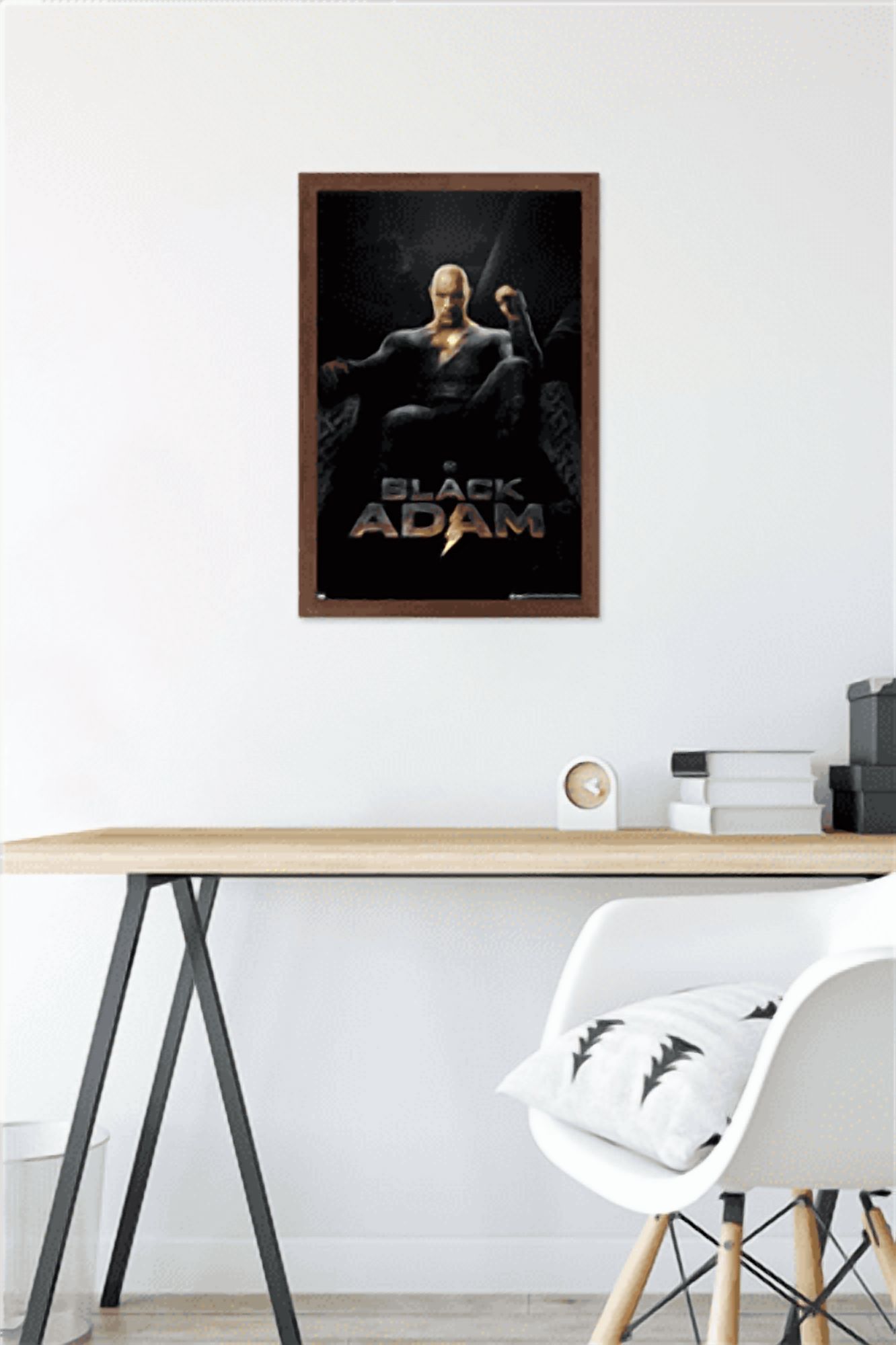DC Comics Movie Black Adam - Throne One Sheet Wall Poster, 14.725" x 22.375" Framed