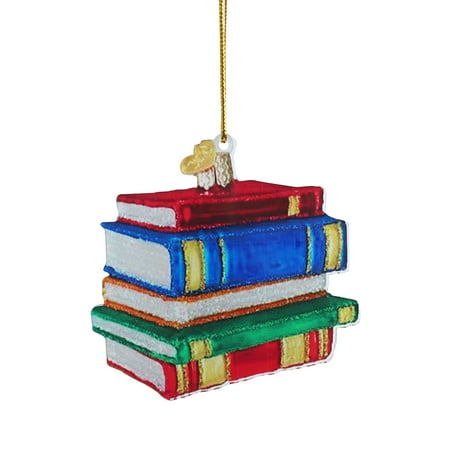 

FHKOEGHS for Hanging Chandelier Car Ornament Book Lover Fun Reading Christmas Book Acrylic Ornament