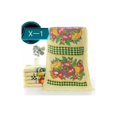 thumbnail image 3 of Juego de 12 toallas de cocina con estampado de flecos, color blanco y amarillo, 3 of 5