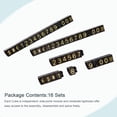 thumbnail image 2 of Unique Bargains Adjustable Mini Cube Price Tag Display Number Gold on Black,3.3x5.6mm,16 sets, 2 of 5