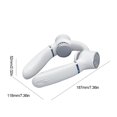 thumbnail image 3 of Ventilador de cuello colgante sin aspas 4000mAh Ventilador de verano para acampar (blanco), 3 of 8