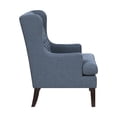 thumbnail image 6 of OakvillePark Velloria Textured Fabric Tufted Back Accent Chair, Blue, 6 of 12