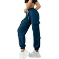 thumbnail image 4 of christmas pants,Wide Leg Sweatpants Women Cargo Pants for Girls High Waisted Baggy Sweatpants for Women Casual Pants with Pockets,Womens Sweatpants Baggy Wide Straight Leg Sweats Pants with Pockets, 4 of 7