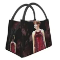 thumbnail image 3 of Bolsas térmicas para almuerzo Mylene Farmer para picnic al aire libre, hielera reutilizable, caja bento térmica, bolsa de almacenamiento de frutas frescas para mujeres, 3 of 5