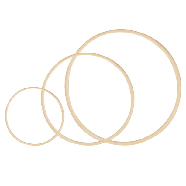3 aros de bordado de macramé para crear atrapasueños de boda. 15cm 30cm 40cm