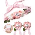 thumbnail image 1 of Set de faja de maternidad Noah Baby Mom to Be Dad to Be Pink, 1 of 7