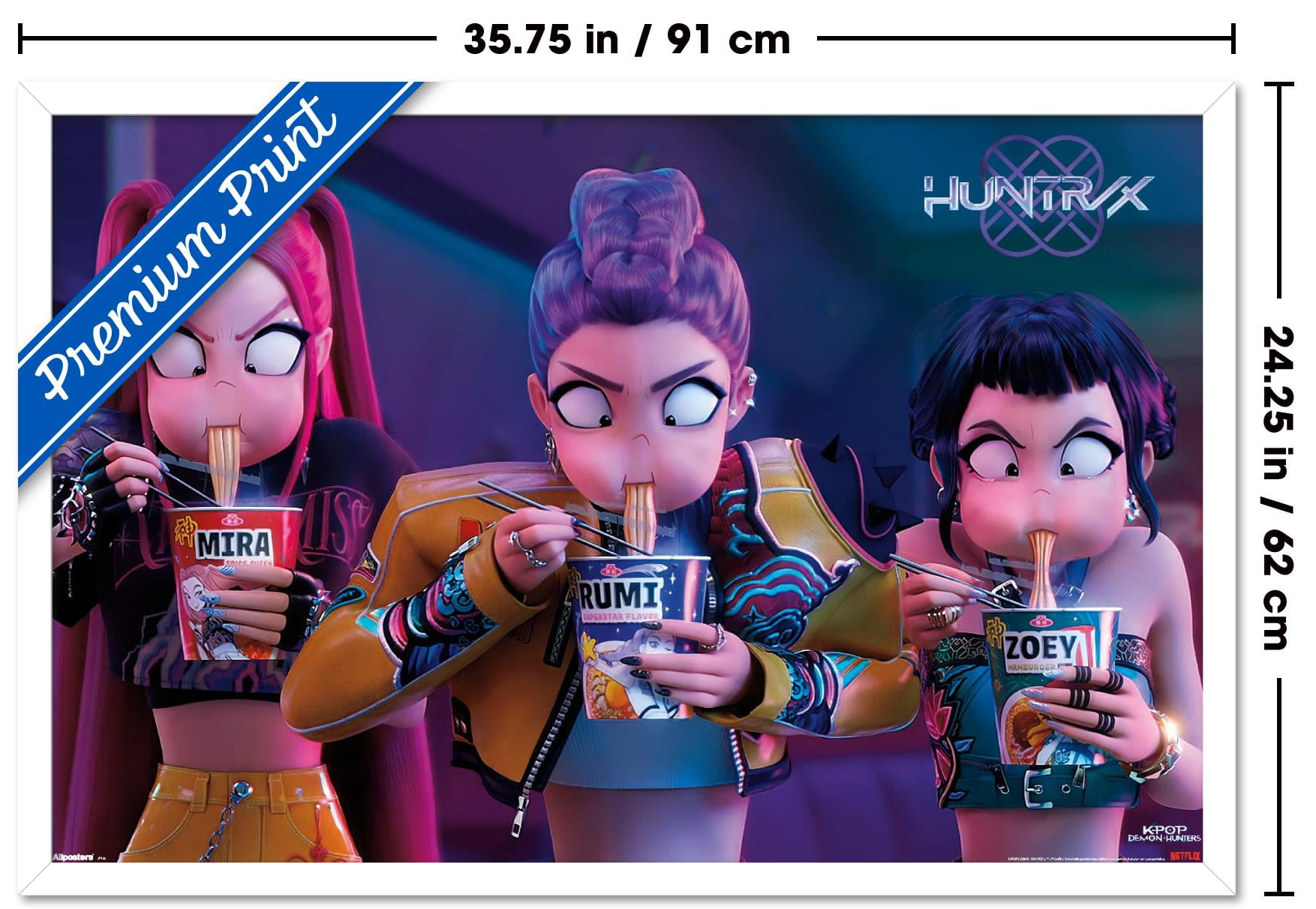 Netflix KPop Demon Hunters (2025) - Huntrix Noodles Wall Poster