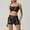 Black(Bra+Pants), variant on Top-kevin 2pcs Women's Sports Bra & Shorts Set Yoga Outfit Gym Matching Workout Sets