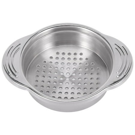 

Stainless Steel Food Can Strainer Sieve Press Lid Oil Drainer Remover Unique No-Mess Dishwasher Safe Design