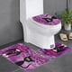 thumbnail image 5 of 3 uds. Alfombra de baño de poliéster con diseño de bruja, alfombra antideslizante para baño, juego de tapa de inodoro, decoración para el baño, 5 of 12