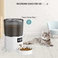 thumbnail image 3 of 4L Auto Cat Feeder Pet para Smart Dispensador de croquetas de alimentos cuenco de acero inoxidable, 3 of 12