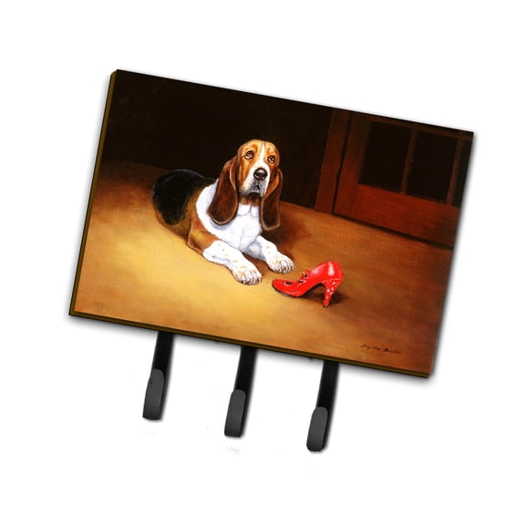 Basset and Shoe Leash or Key Holder