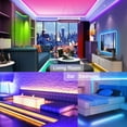 thumbnail image 3 of LED Strip Lights 100ft/30m 5050 SMD RGB LED Rope Light with 44 Keys RF Remote Controller Non-Waterproof LED Lighting Strips for Bedroom Ceiling Under Cabinet Party Deco, 3 of 7