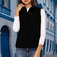 thumbnail image 7 of Jinhomg Women's Fashion Fleece Vest Cozy Lighweight Sleeveless Teddy Fuzzy Cardigan Jackets Fall Winter Sherpa Warm Vest with Pockets, 7 of 7