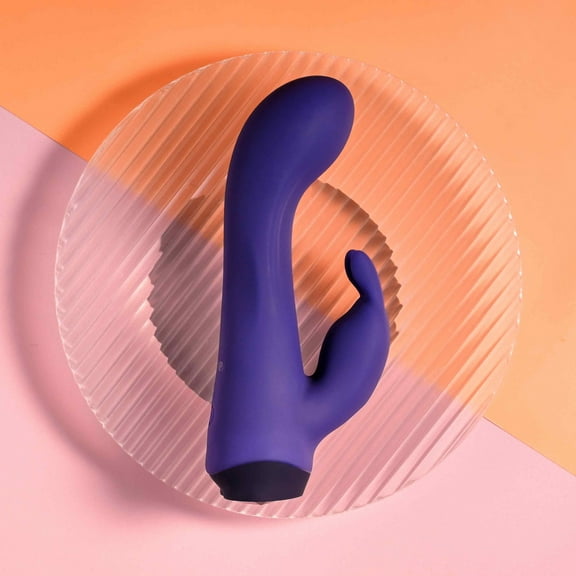 Selopa Plum Job Silicone Rabbit Vibrator, Purple