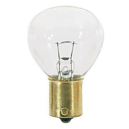 Satco S3624 6-8V SC Bayonet Base 24-Watt RP11 Light Bulb, Clear