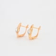 thumbnail image 4 of Elegantes Aretes Dama Rombo Brillante Swarovski Oro 18K Lam blanco Unitalla, 4 of 7