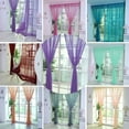 thumbnail image 3 of 100x200cm Pure Color Tulle Curtain - Rod-Pierced Processing | Sheer Glass Yarn Window Panel for Decorative Use | 1*2 Meter High Tulle Drape for Doors, Windows, and Event Decoration(C), 3 of 9