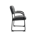 thumbnail image 4 of Boss Office Products Leather Sled Base Side Chair with Arms, 4 of 7