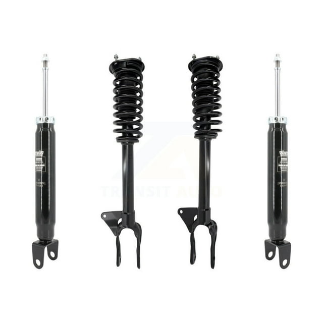 Transit Auto Front Rear Complete Suspension Shocks Strut and Coil Spring Mount Assemblies Kit for Car Jeep Grand Cherokee WK - Left Right Side (Driver Passenger) K78M-100426
