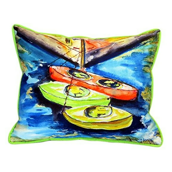 Betsy Drake ZP992 Kayaks Indoor & Outdoor Throw Pillow- 20 x 24 in.