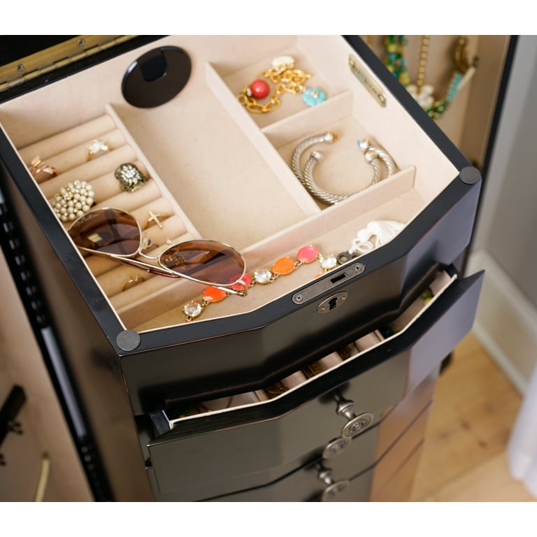 Hives and Honey Florence 8 Drawer Standing Jewelry Armoire - Rich