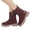 A, variant on Combat Boots for Girls Side Zipper Scrub Leather Chunky Sole Boots Toddlers Kids Non-Slip Rubber Sole Mid-Calf Shoes