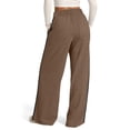 thumbnail image 6 of BODOAO Womens Wide Leg Sweatpants Casual Pants Comfy Lounge Joggers Baggy Sweatpants Pockets Palazzo Track Pant Loose Fit Trousers Elastic High Waisted Pants Pull On Track Flare Trouser Coffee Xl, 6 of 6