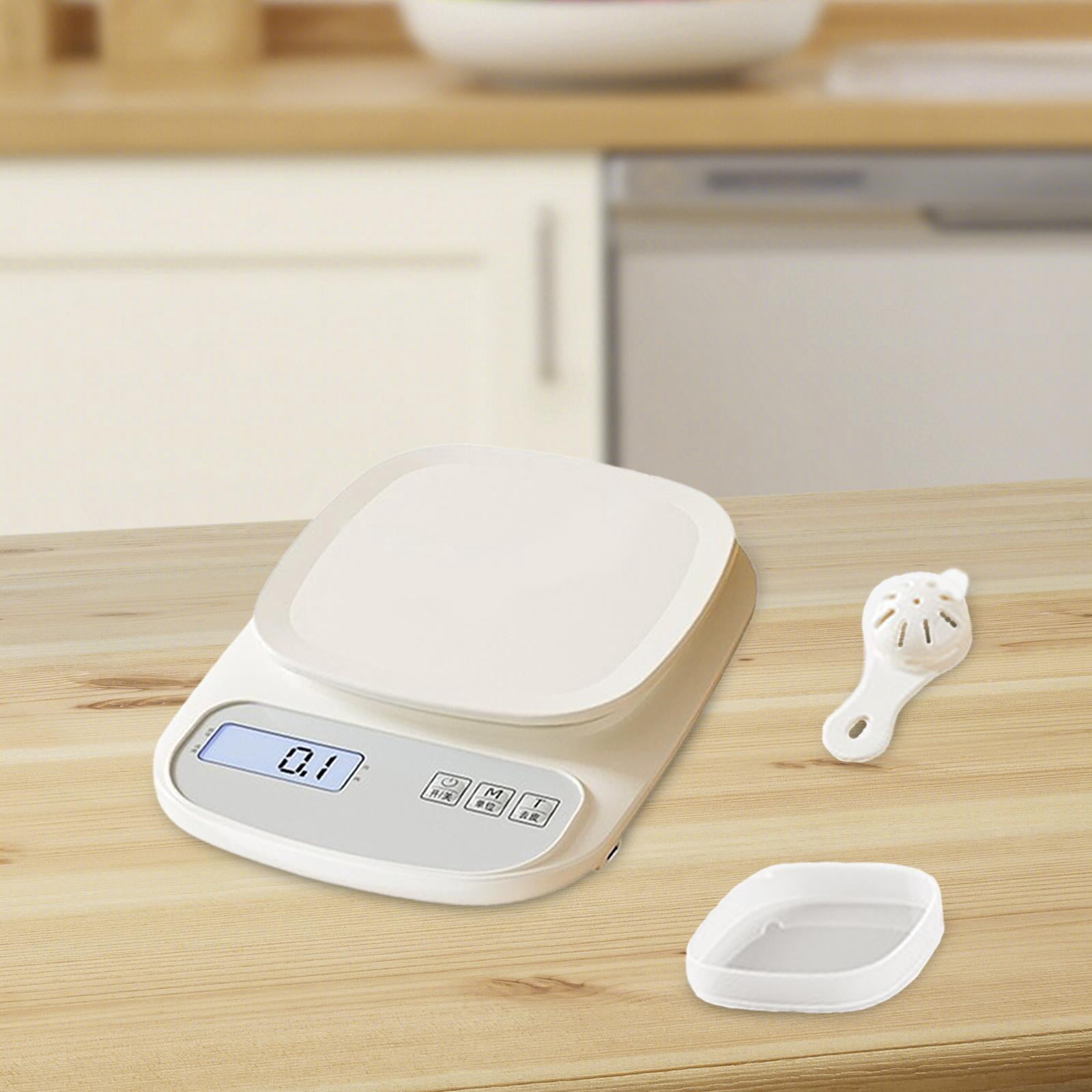Baoblaze Food Kitchen Scale,Digital Scale Pocket Small Plate,Food Meat Scale,Food Coffee Scale for Food,ing,Cooking,Meal Prep 5KG