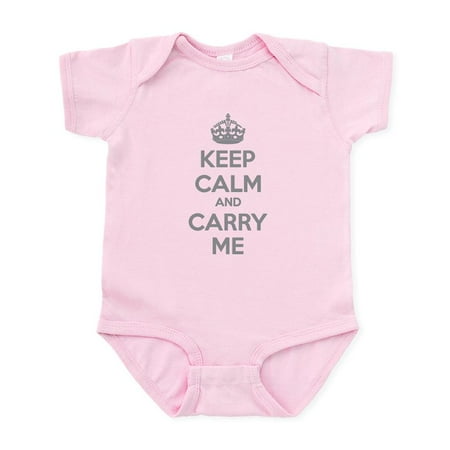 

CafePress - Keep Calm And Carry Me Infant Bodysuit - Baby Light Bodysuit Size Newborn - 24 Months