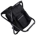 thumbnail image 4 of Sac à dos isotherme léger et pliable, grande capacité, tabouret de camping pour voyage, plage, randonnée, pique-nique, noir, 4 of 4