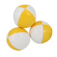 thumbnail image 4 of 3 piezas de bolas de malabarismo, pelota de lanzamiento, juego de trucos portátil, combinación de colores, canasta de Pascua amarillo y blanco, 4 of 9