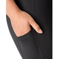thumbnail image 4 of Hanes Cool DRI Women’s Legging, 3-Pack, Moisture-Wicking Performance Black XS, 4 of 7