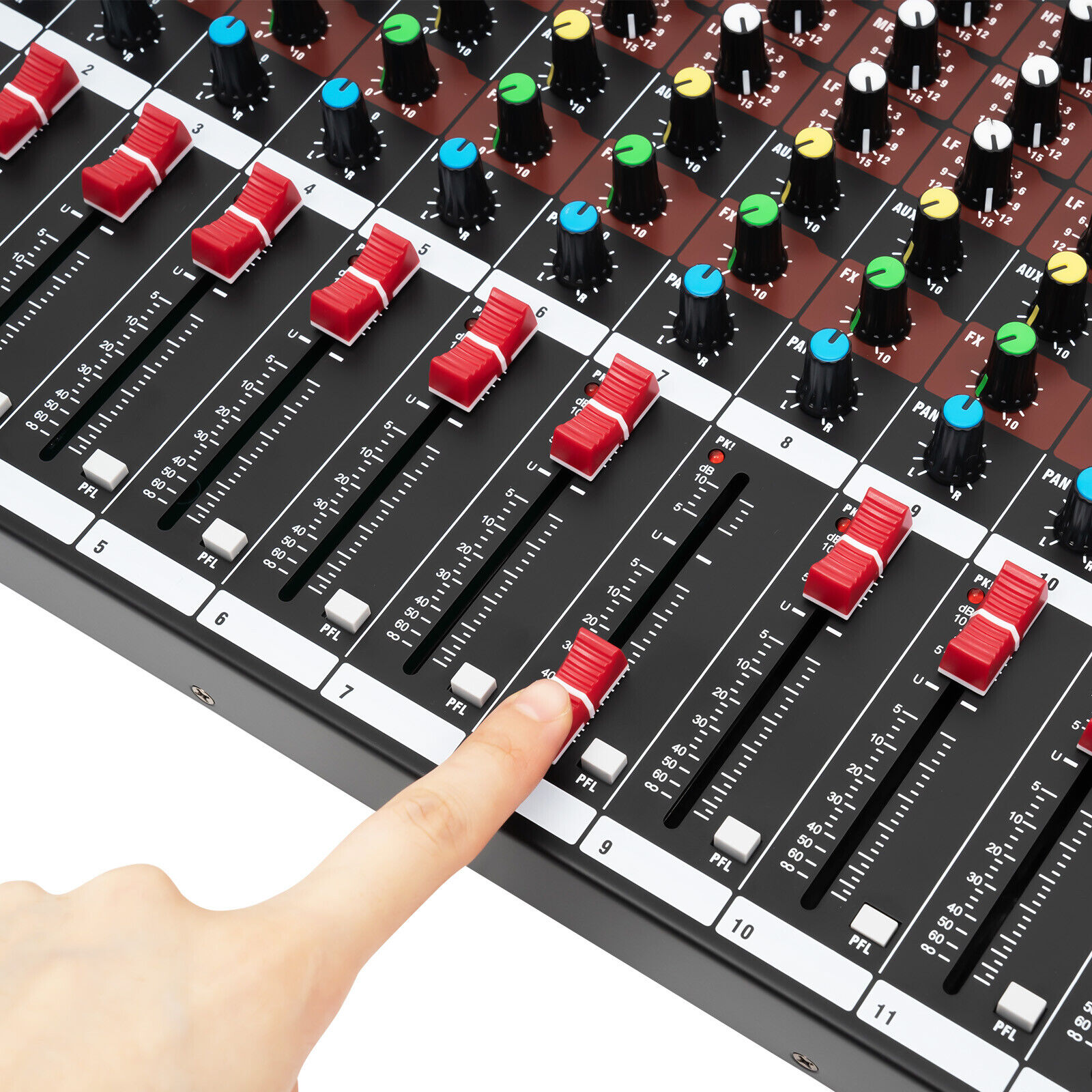 16 Channel Mixing Console USB Bluetooth Live Studio Audio Mixer Digital Sound