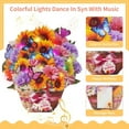 thumbnail image 5 of KUNPENG Mother's Day Card with Music and Lights, 3D Pop Up Happy Birthday Card, Light Up Musical Greeting Card, Sunflower Forever Flower Bouquet, Gifts for Mom Grandma Women, 8", 5 of 10