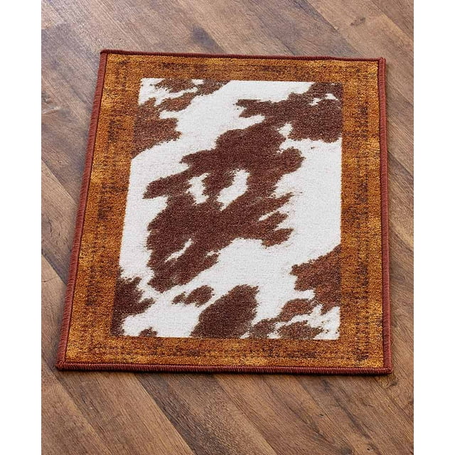 CowhideLook Rug Collection (Brown Accent Rug)