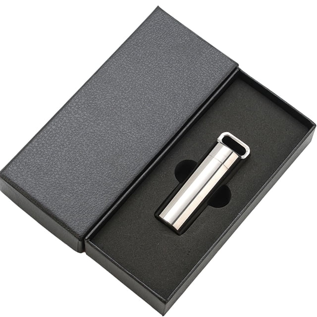 Pastillero portátil de bolsillo, botella de almacenamiento multiusos, organizador de pastillas de viaje impermeable, Metal para bolso de oficina